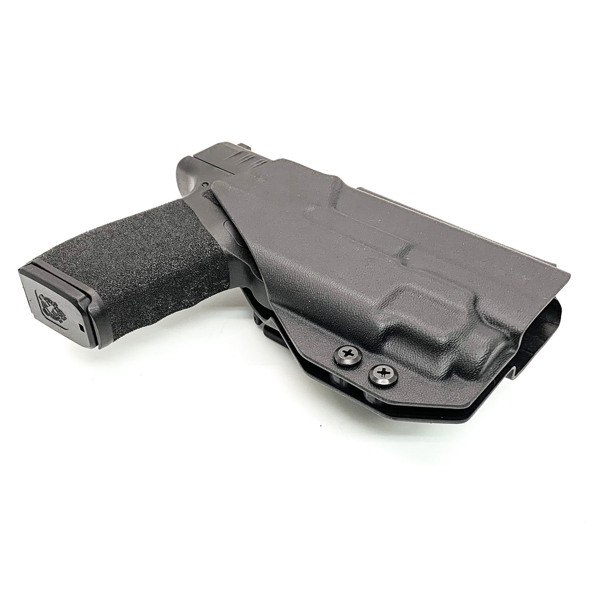 For the best Outside Waistband OWB Holster for the Springfield Hellcat Pro pistol with the Streamlight TLR-8 Sub 1913 light, shop Four Brothers 4BROS Holsters. 