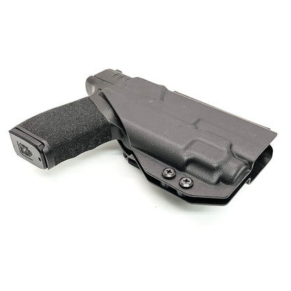 For the best Outside Waistband OWB Holster for the Springfield Hellcat Pro pistol with the Streamlight TLR-8 Sub 1913 light, shop Four Brothers 4BROS Holsters. 