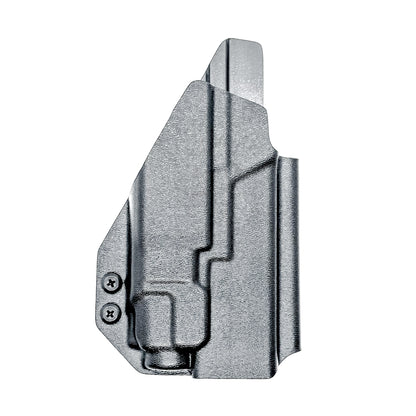 Outside Waistband holster for the Springfield Hellcat Pro with TLR-8A light in black with the 4Bros 1.5" belt slide.