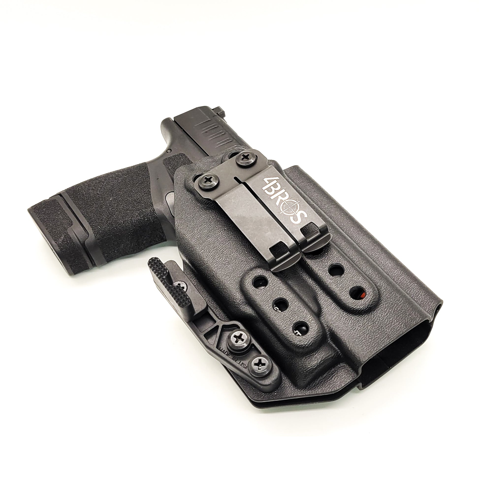 For the best IWB Kydex Inside Waistband Holster for the Springfield Armory Hellcat pistol with the Streamlight TLR-7 Sub shop Four Brothers 4BROS Holsters.