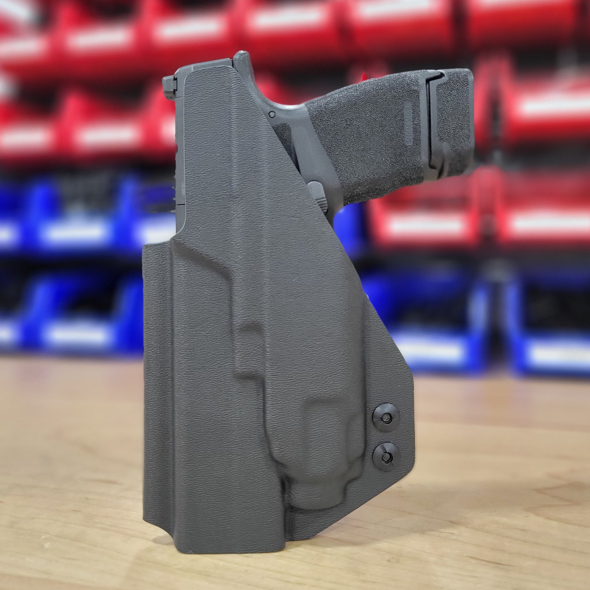 For the best IWB Inside Waistband Kydex Holster for the Springfield Hellcat Micro Compact or Hellcat RDP & Streamlight TLR-8 Sub, shop Four Brothers Holsters.  