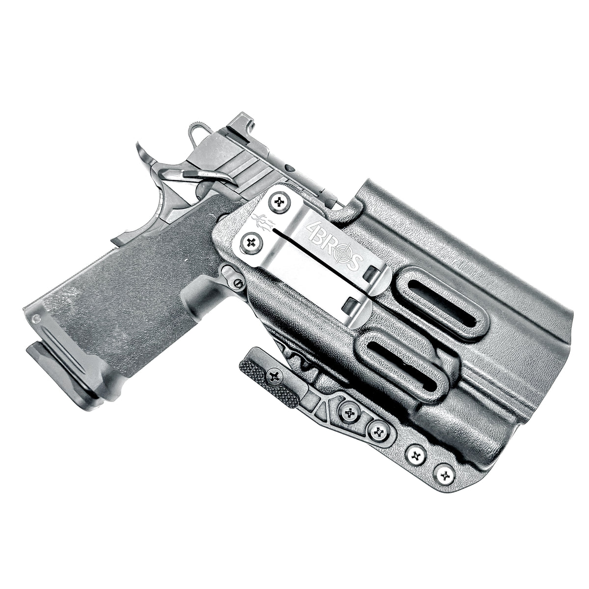 For the best IWB Kydex Inside Waistband Holster for the Springfield Armory Prodigy 5" & Surefire X300 with adjustable retention, shop 4 Bros Holsters.