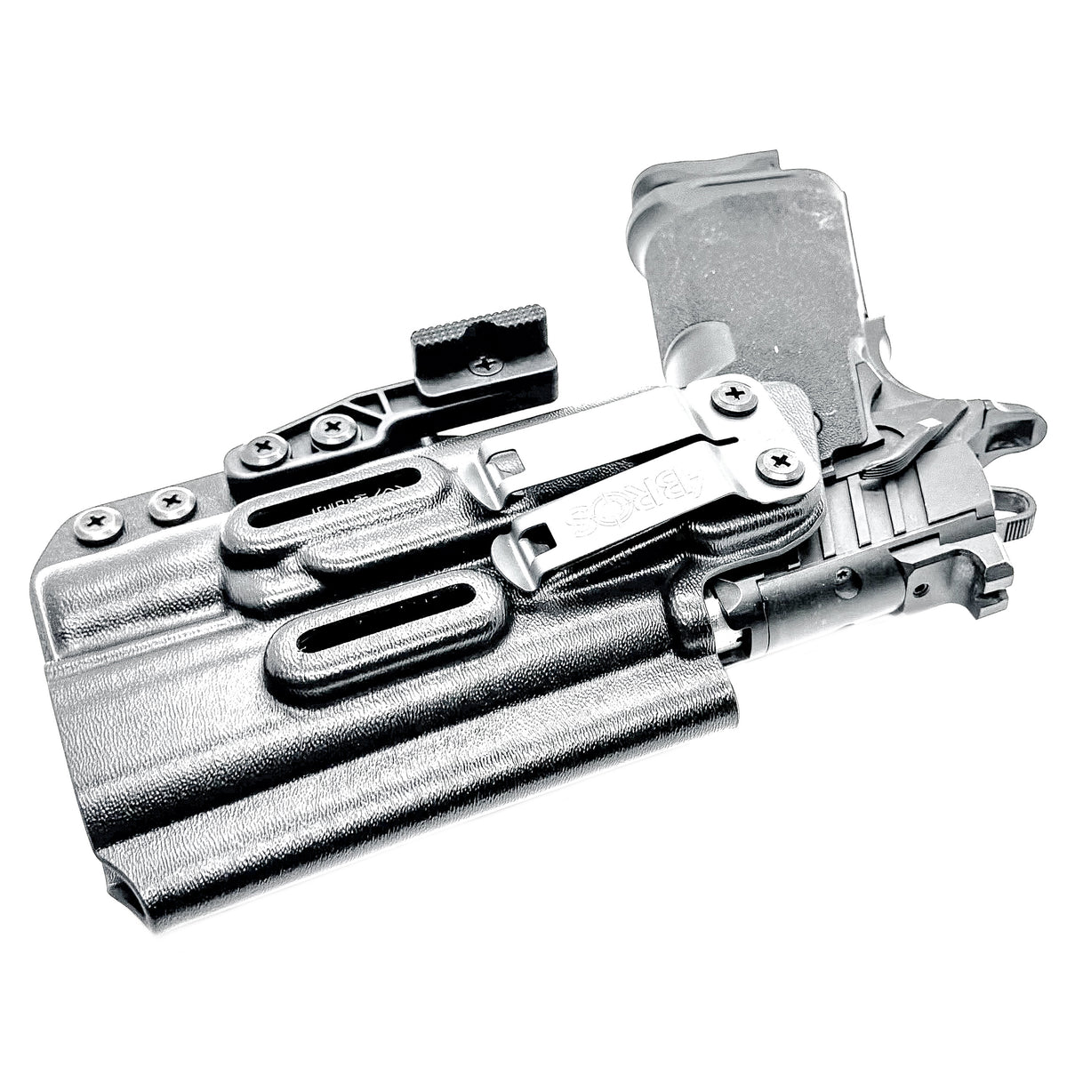 For the best IWB Kydex Inside Waistband Holster for the Springfield Armory Prodigy 5" & Surefire X300 with adjustable retention, shop 4 Bros Holsters.