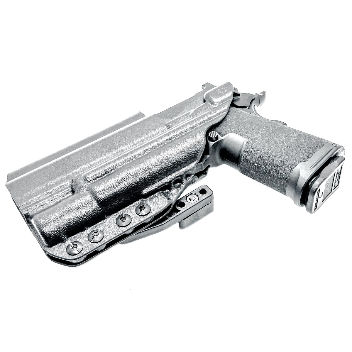 For the best IWB Kydex Inside Waistband Holster for the Springfield Armory Prodigy 5" & Surefire X300 with adjustable retention, shop 4 Bros Holsters.