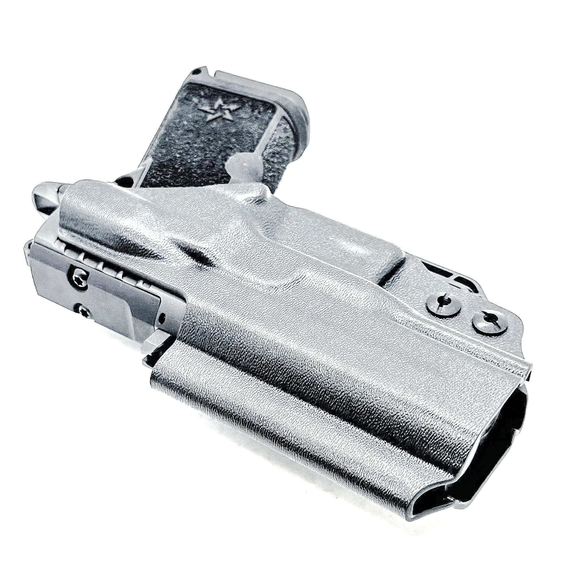 Precision-fit IWB inside the waistband holster for the Staccato HD C3.6 from Four Brothers. Slim, secure, and adjustable for optimal comfort and concealment.