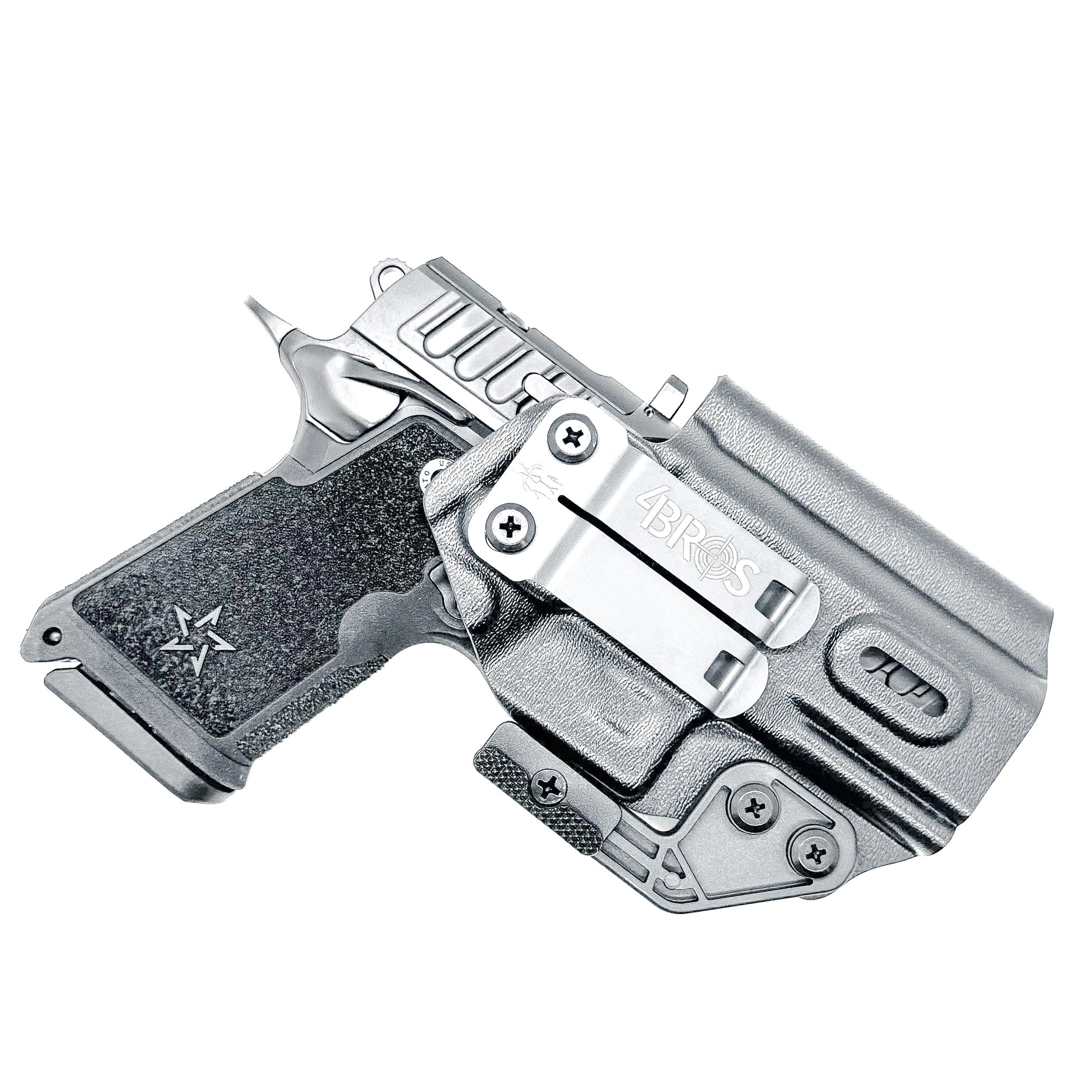 Precision-fit IWB inside the waistband holster for the Staccato HD C3.6 from Four Brothers. Slim, secure, and adjustable for optimal comfort and concealment.