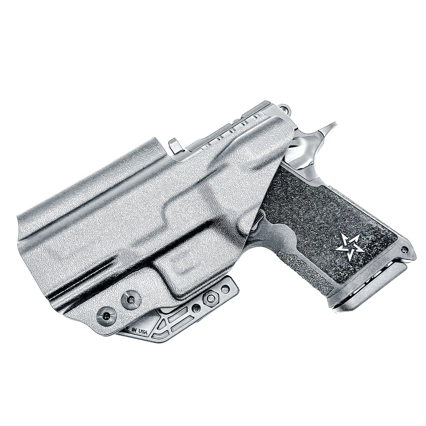 Precision-fit IWB inside the waistband holster for the Staccato HD C3.6 from Four Brothers. Slim, secure, and adjustable for optimal comfort and concealment.