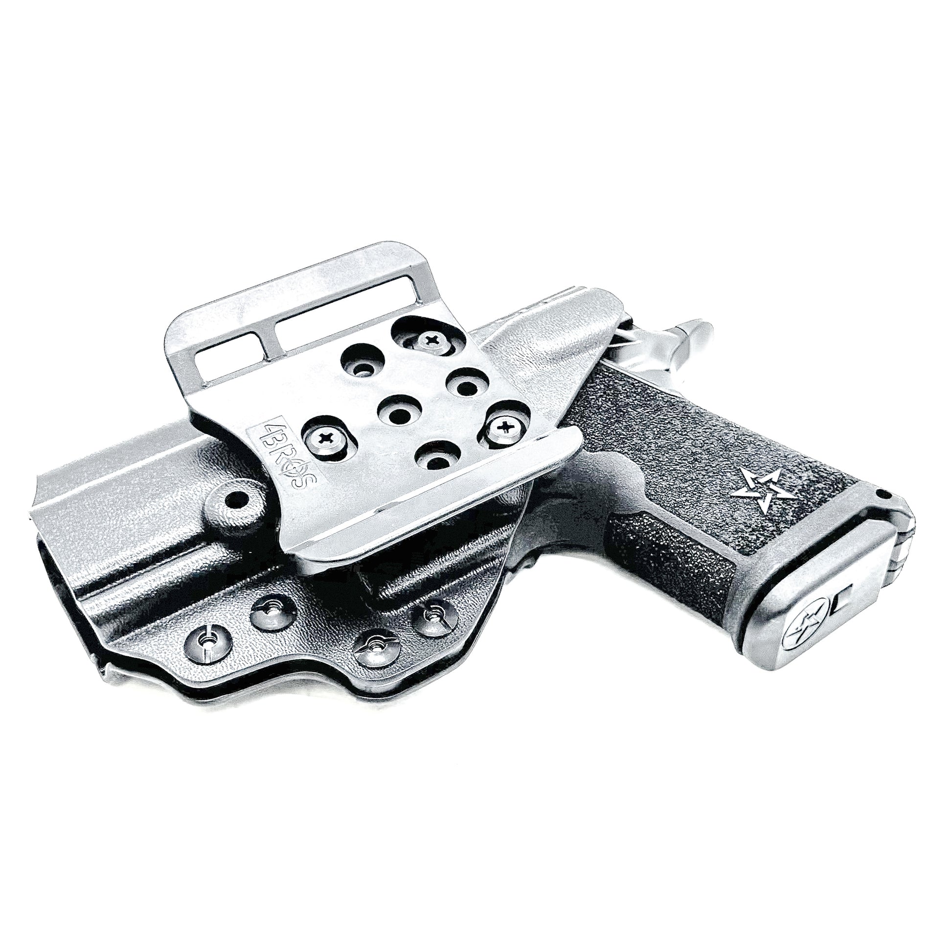 Precision-fit OWB outside the waistband holster for the Staccato HD C3.6 from Four Brothers. Durable, secure, and optics-ready with adjustable retention.