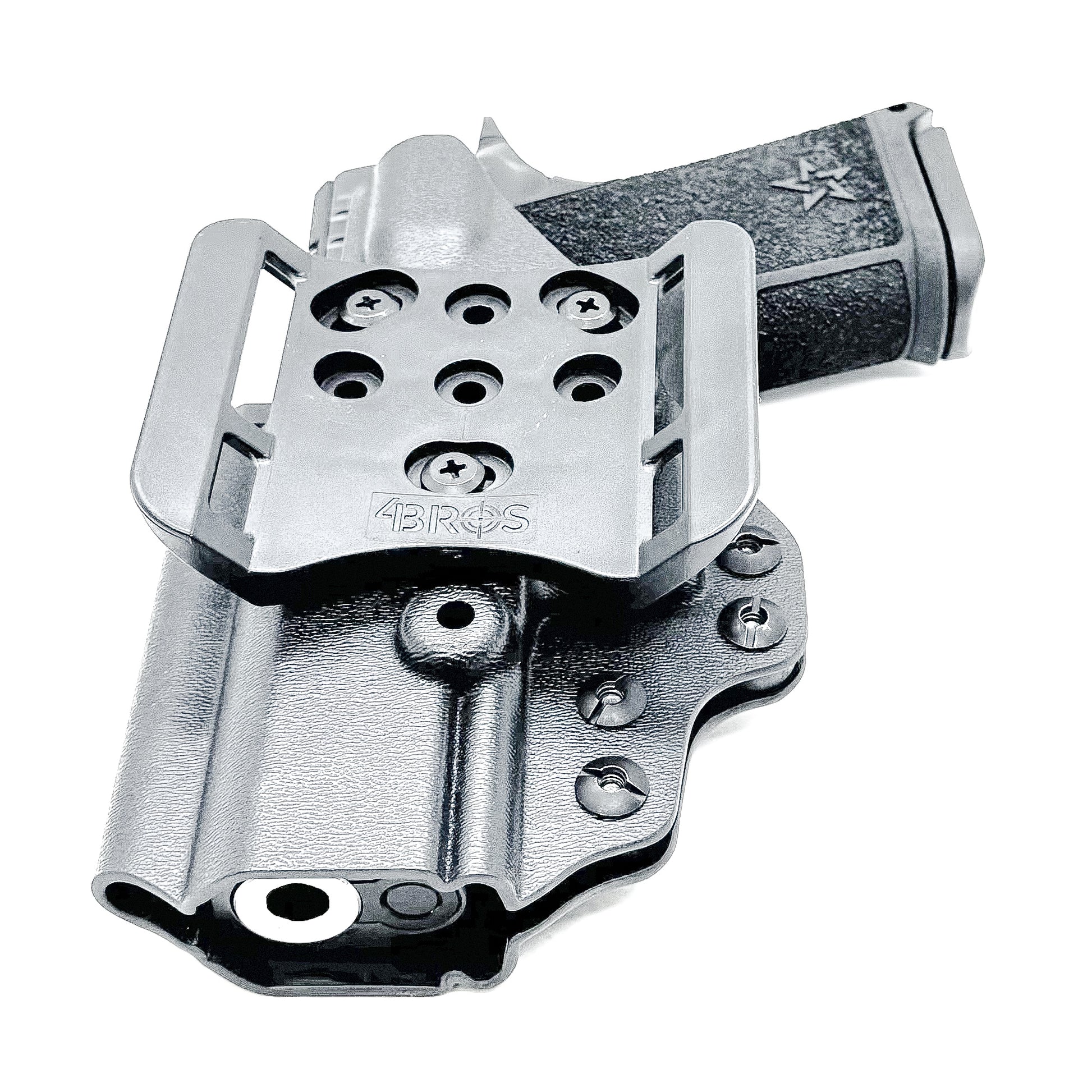 Precision-fit OWB outside the waistband holster for the Staccato HD C3.6 from Four Brothers. Durable, secure, and optics-ready with adjustable retention.