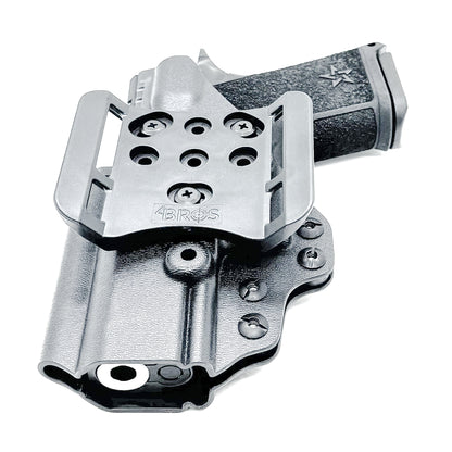 Precision-fit OWB outside the waistband holster for the Staccato HD C3.6 from Four Brothers. Durable, secure, and optics-ready with adjustable retention.