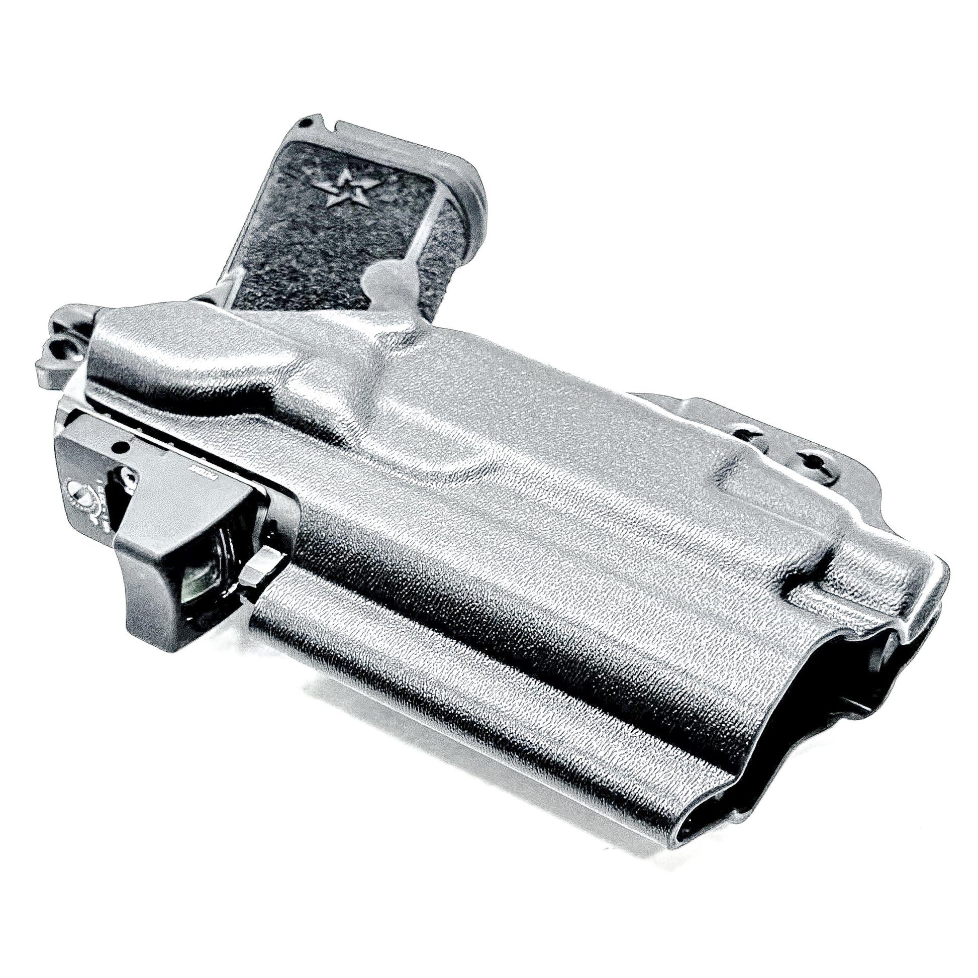 Precision-fit IWB inside the waistband holster for the Staccato HD C3.6 and Streamlight TLR-7 HL-X from Four Brothers. Designed for comfort and concealment.