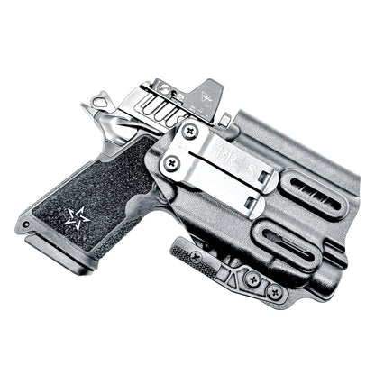 Precision-fit IWB inside the waistband holster for the Staccato HD C3.6 and Streamlight TLR-7 HL-X from Four Brothers. Designed for comfort and concealment.