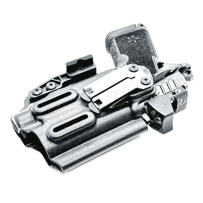 Precision-fit IWB inside the waistband holster for the Staccato HD C3.6 and Streamlight TLR-7 HL-X from Four Brothers. Designed for comfort and concealment.