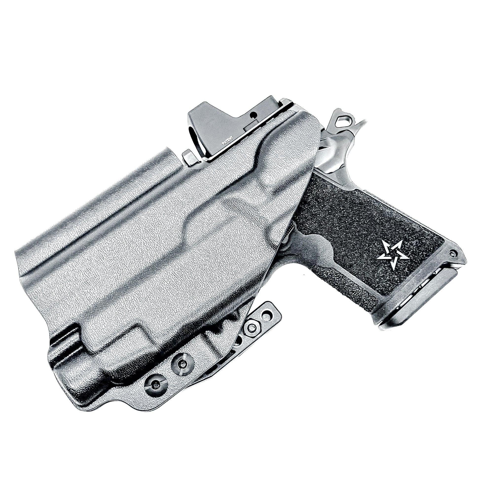 Precision-fit IWB inside the waistband holster for the Staccato HD C3.6 and Streamlight TLR-7 HL-X from Four Brothers. Designed for comfort and concealment.