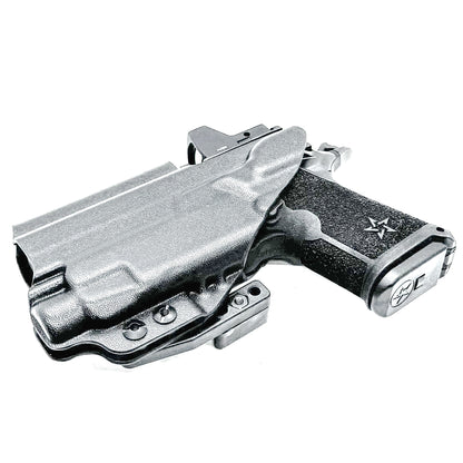 Precision-fit IWB inside the waistband holster for the Staccato HD C3.6 and Streamlight TLR-7 HL-X from Four Brothers. Designed for comfort and concealment.