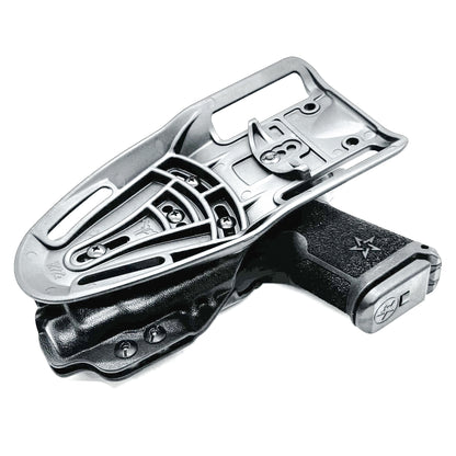 Precision-fit OWB outside the waistband duty & competition holster for the Staccato HD C3.6 and Streamlight 1913 TLR-7 Sub from Four Brothers. Made in the USA.