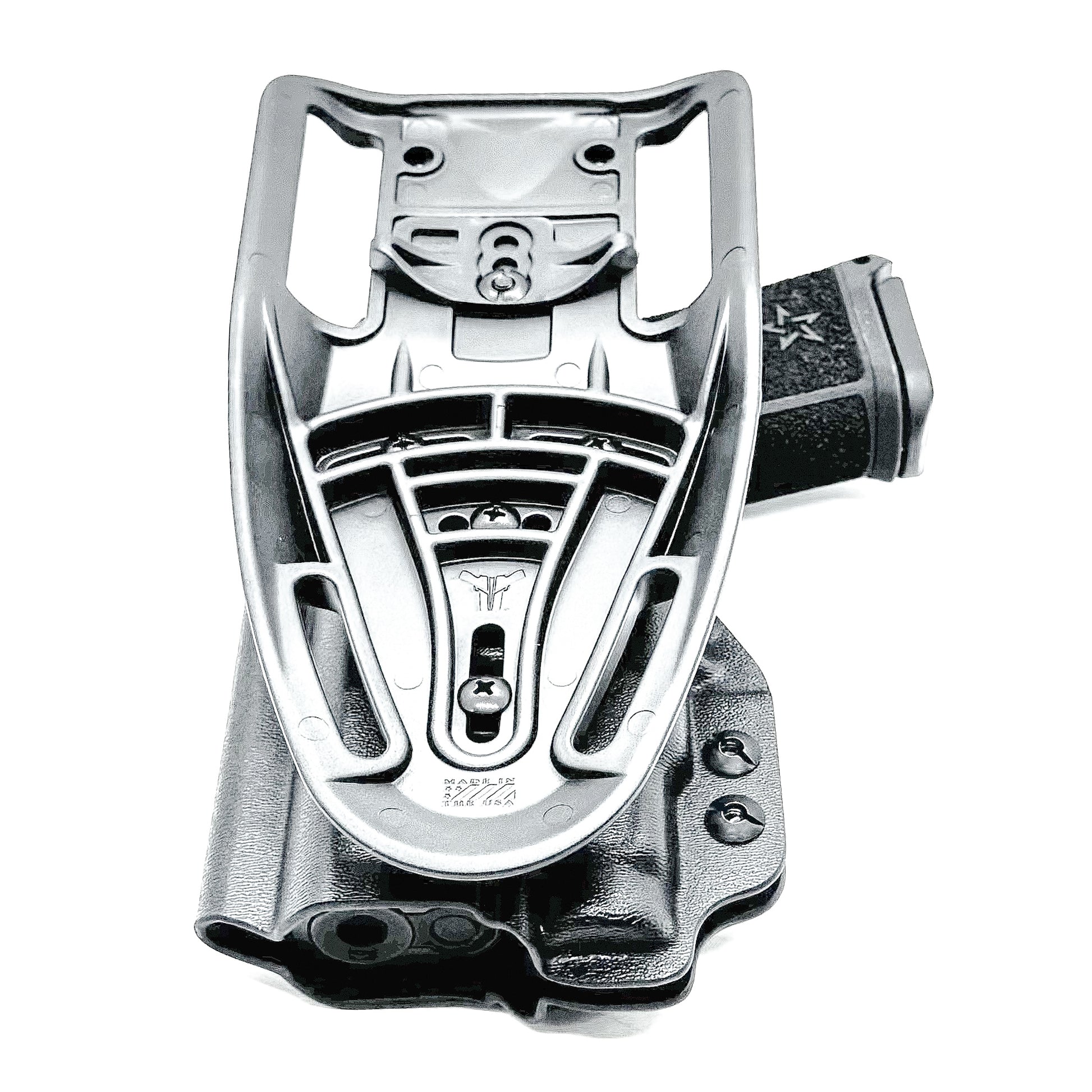 Precision-fit OWB outside the waistband duty & competition holster for the Staccato HD C3.6 and Streamlight 1913 TLR-7 Sub from Four Brothers. Made in the USA.