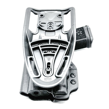 Precision-fit OWB outside the waistband duty & competition holster for the Staccato HD C3.6 and Streamlight 1913 TLR-7 Sub from Four Brothers. Made in the USA.