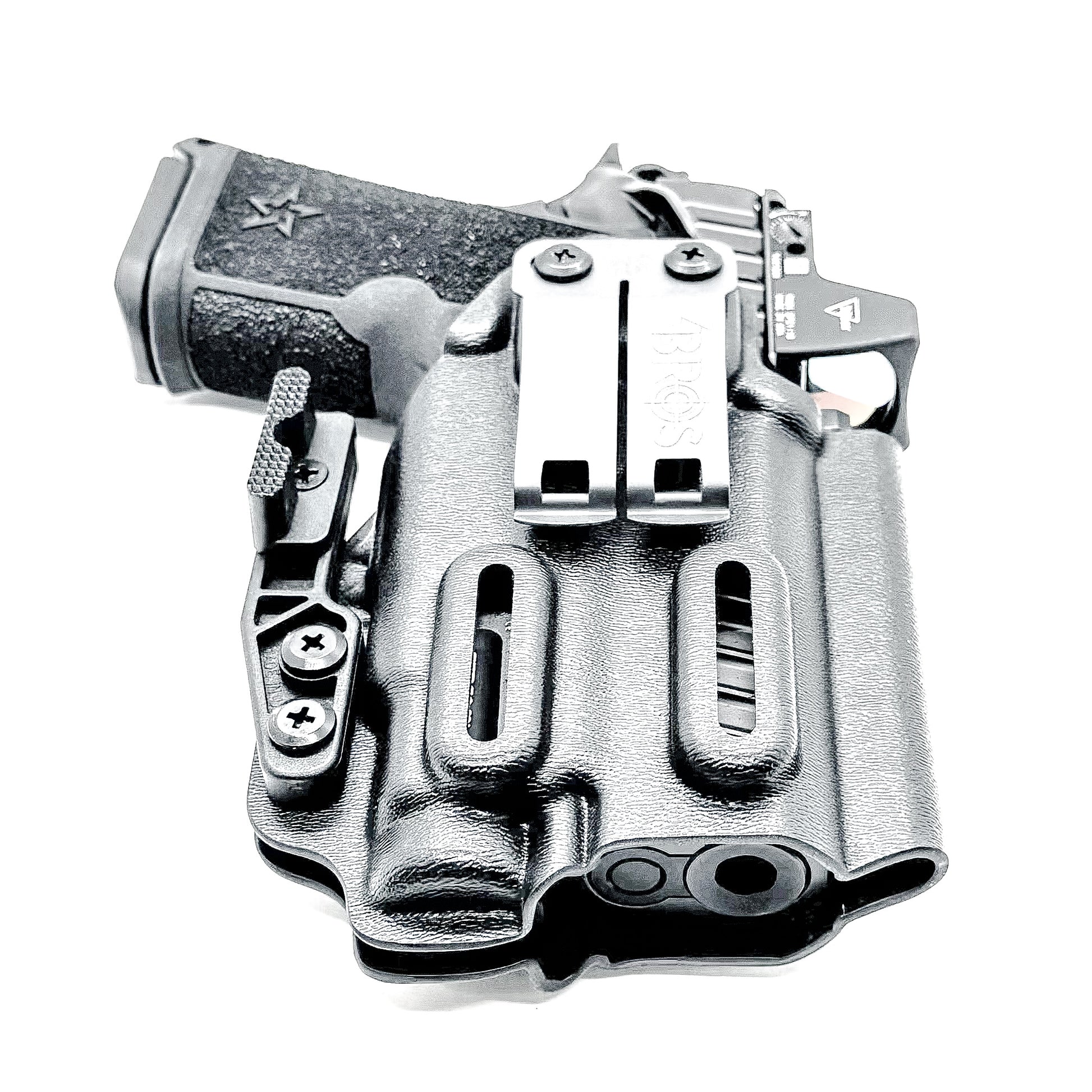 Precision-fit IWB inside the waistband holster for the Staccato HD C3.6 and Streamlight 1913 TLR-7 Sub from Four Brothers. Designed for comfort & concealment.