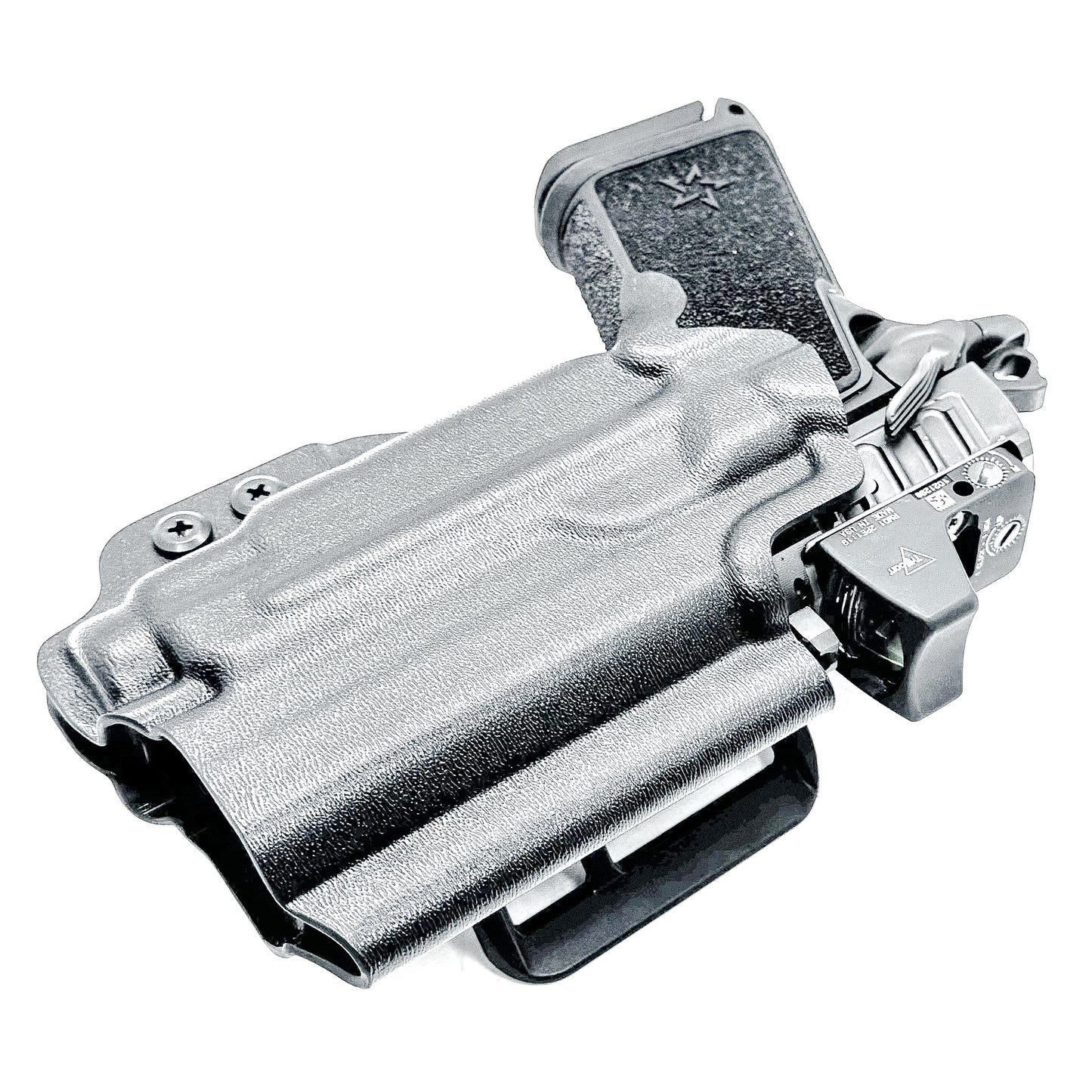 Precision-fit OWB outside waistband holster for the Staccato HD C3.6 and Streamlight 1913 TLR-7 Sub from Four Brothers. Designed for comfort & concealment.