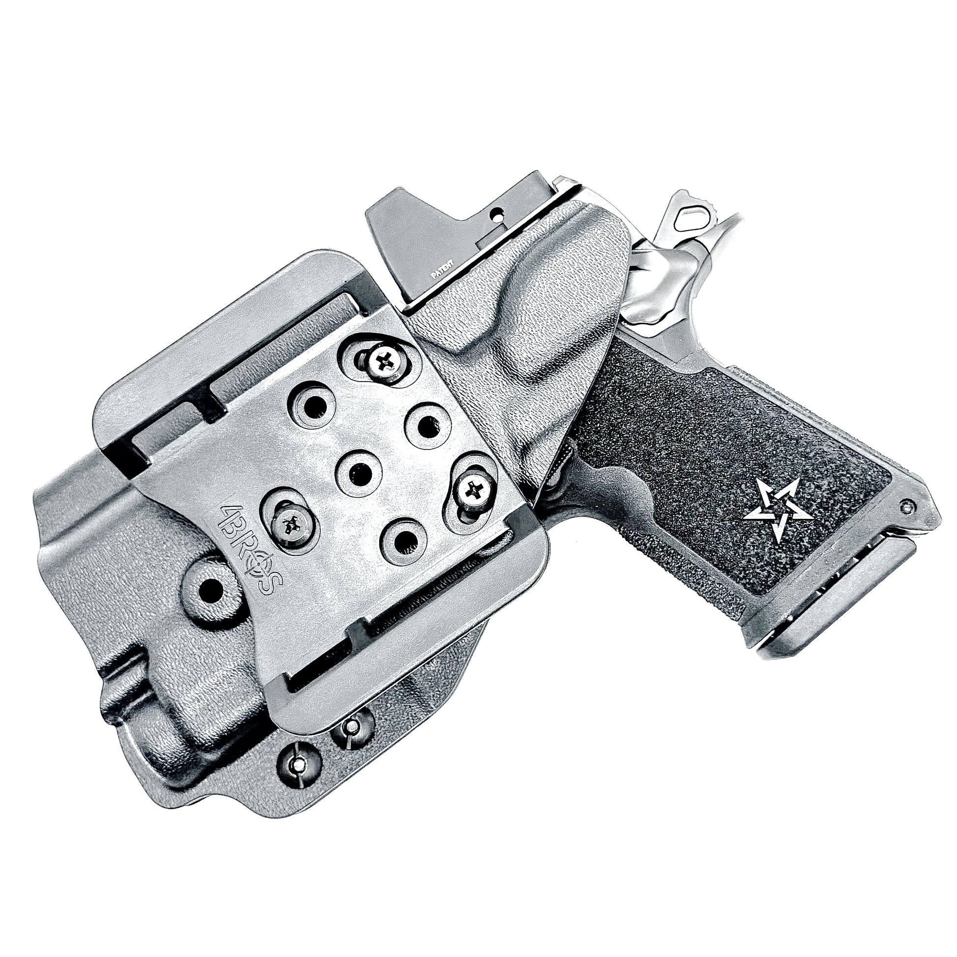 Precision-fit OWB outside waistband holster for the Staccato HD C3.6 and Streamlight 1913 TLR-7 Sub from Four Brothers. Designed for comfort & concealment.