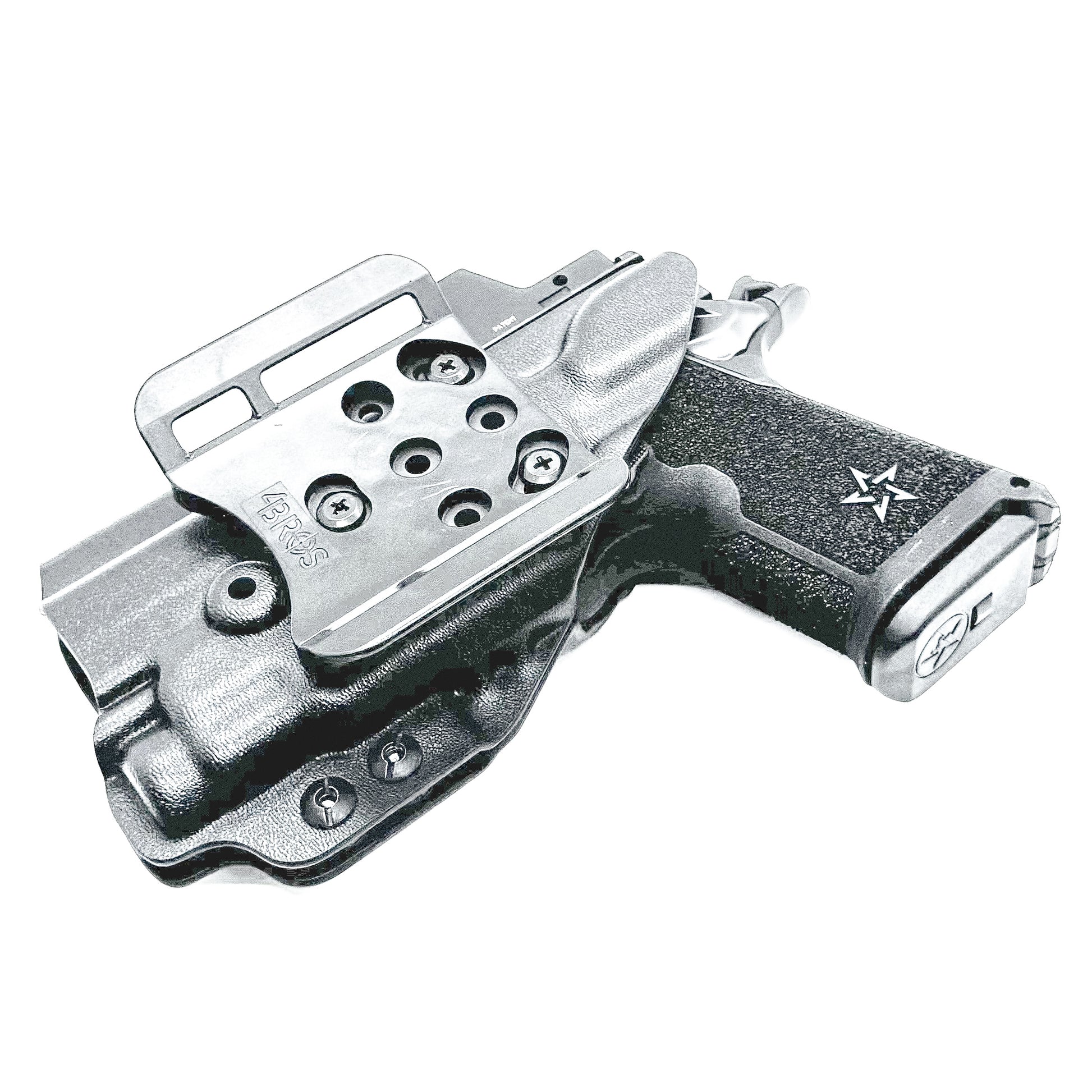 Precision-fit OWB outside waistband holster for the Staccato HD C3.6 and Streamlight 1913 TLR-7 Sub from Four Brothers. Designed for comfort & concealment.