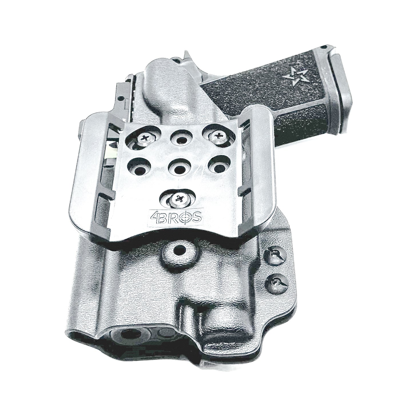 Precision-fit OWB outside waistband holster for the Staccato HD C3.6 and Streamlight 1913 TLR-7 Sub from Four Brothers. Designed for comfort & concealment.