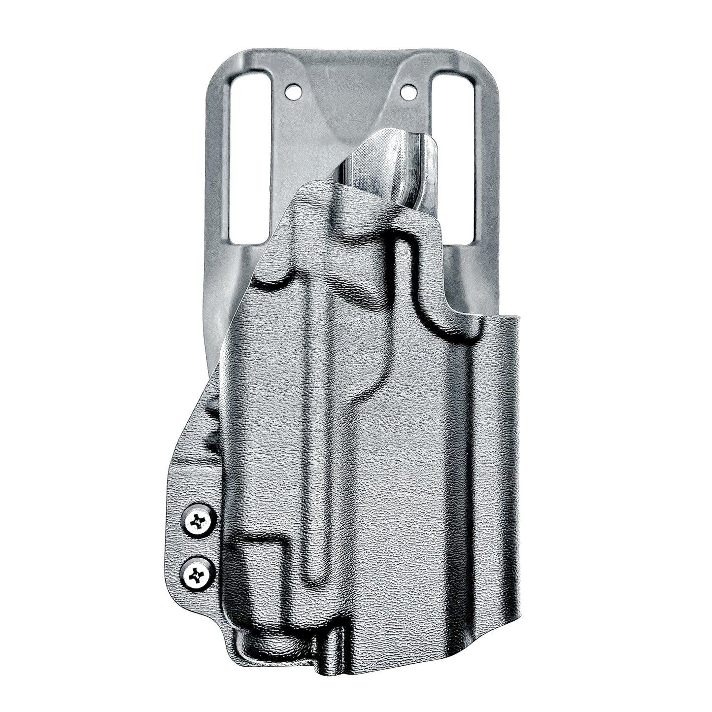 Precision-fit OWB outside the waistband duty & competition holster for the Staccato HD C3.6 and Streamlight TLR-7 X from Four Brothers
