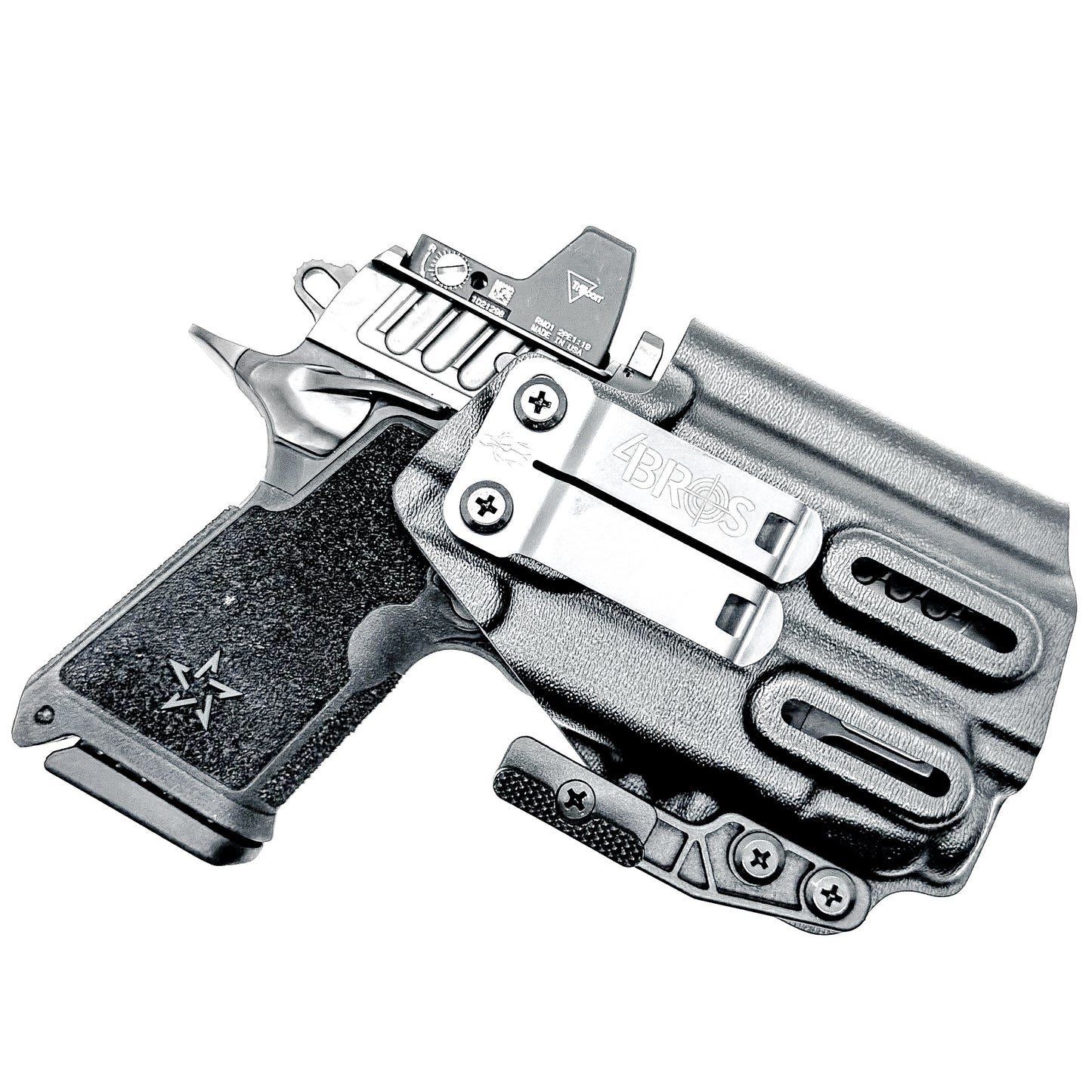 Precision-fit IWB inside the waistband holster for the Staccato HD C3.6 and Streamlight TLR-7 X from Four Brothers