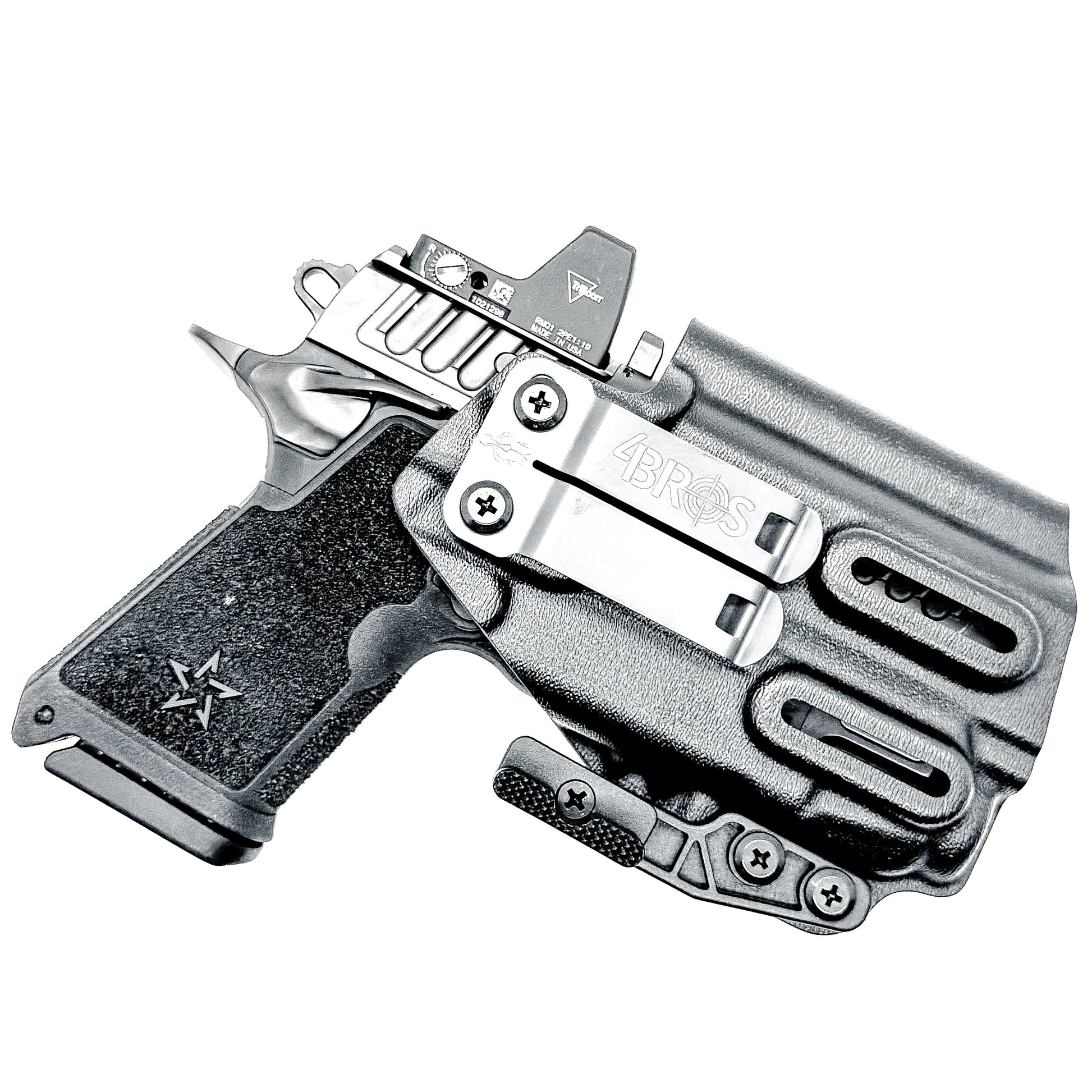 Precision-fit IWB inside the waistband holster for the Staccato HD C3.6 and Streamlight TLR-7 X from Four Brothers