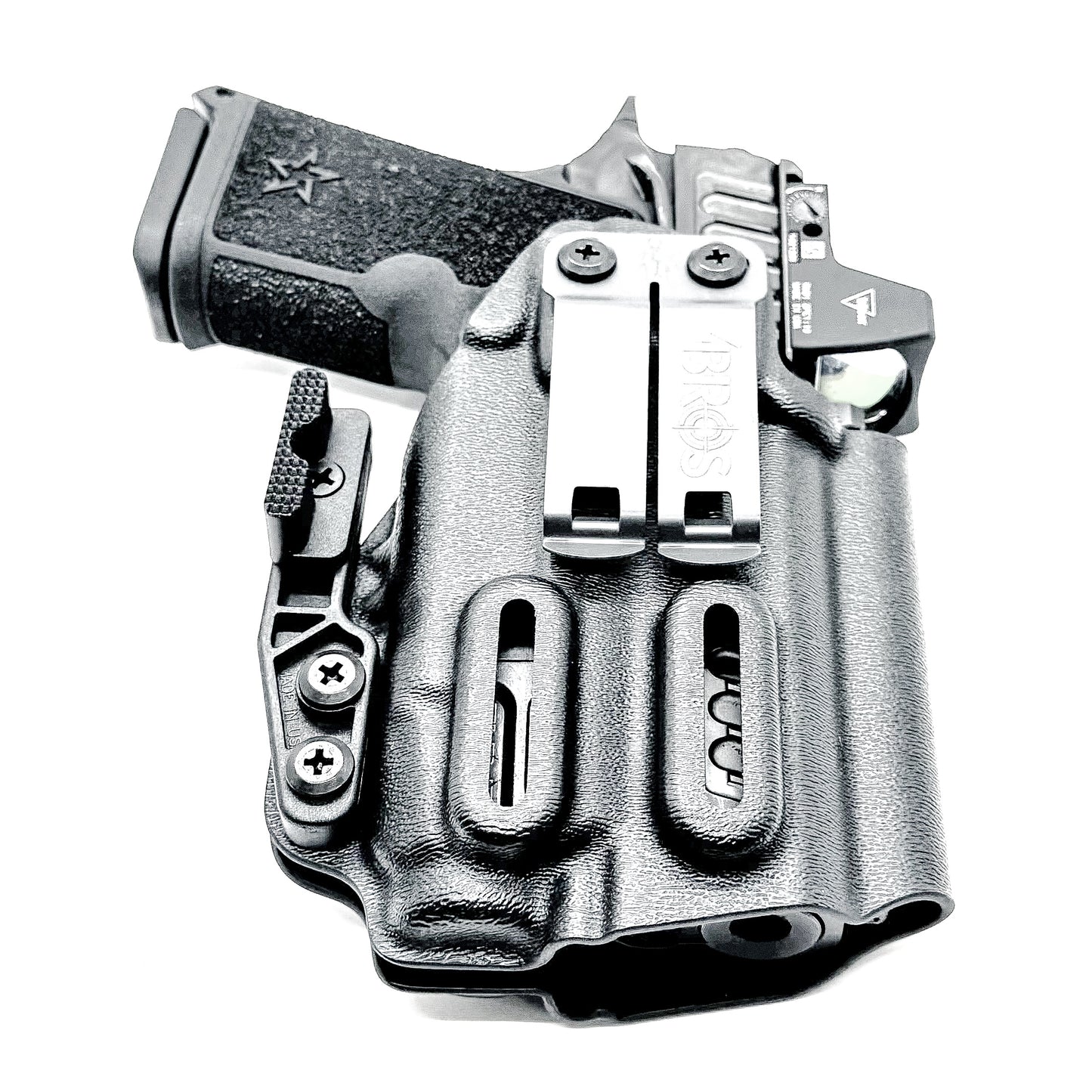 Precision-fit IWB inside the waistband holster for the Staccato HD C3.6 and Streamlight TLR-7 X from Four Brothers