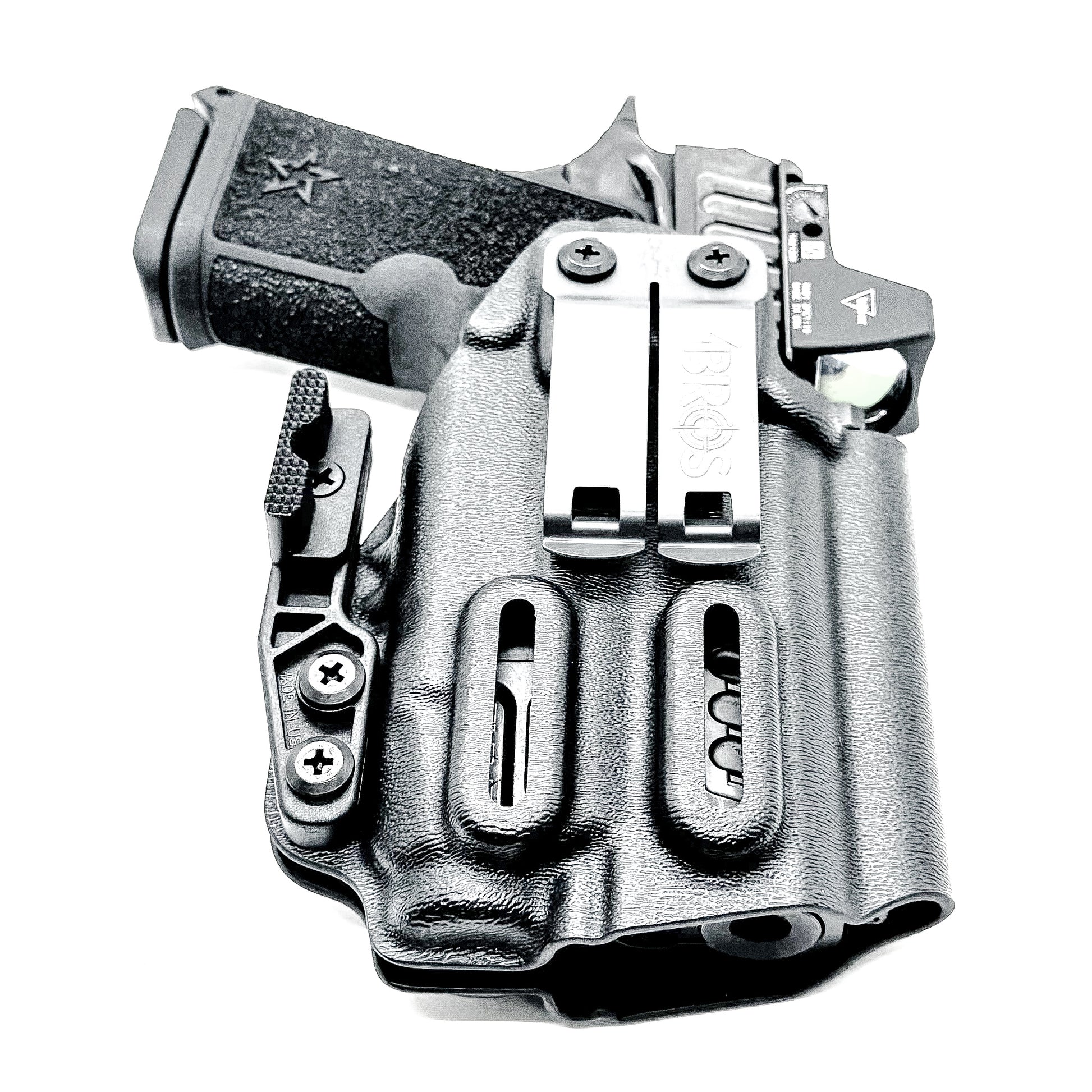 Precision-fit IWB inside the waistband holster for the Staccato HD C3.6 and Streamlight TLR-7 X from Four Brothers