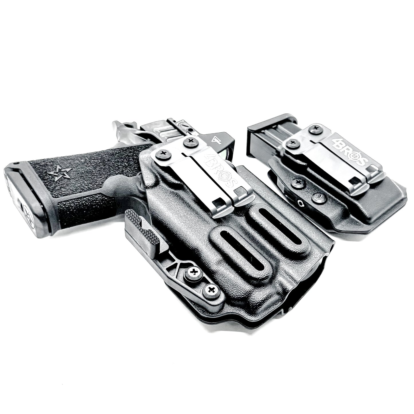 Inside Waistband (IWB) holster for Staccato HD C3.6 with Streamlight TLR-7 X and 9MM mag carrier