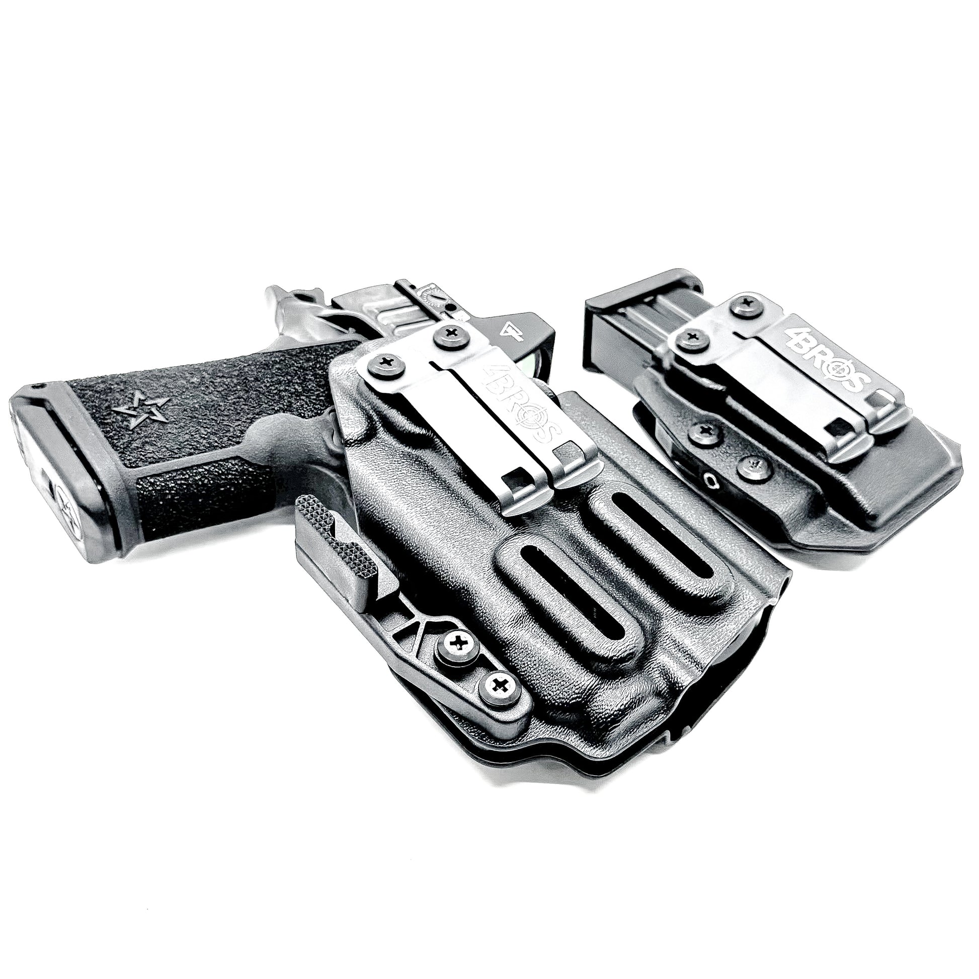 Inside Waistband (IWB) holster for Staccato HD C3.6 with Streamlight TLR-7 X and 9MM mag carrier