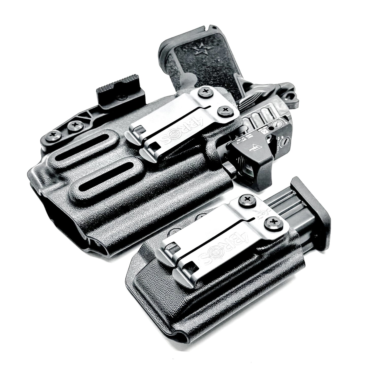 Inside Waistband (IWB) holster for Staccato HD C3.6 with Streamlight TLR-7 X and 9MM mag carrier