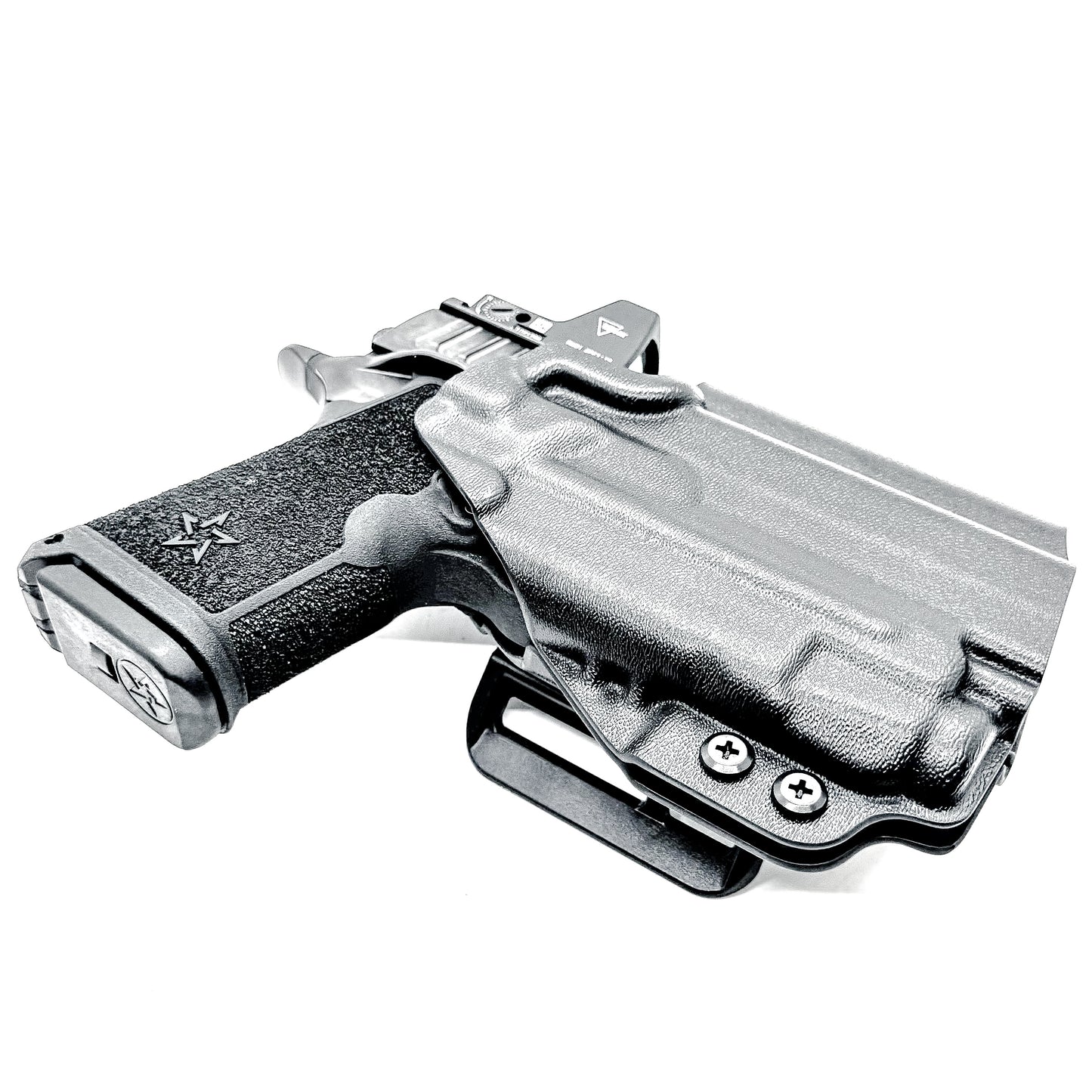 Precision-fit OWB Outside Waistband holster for the Staccato HD C3.6 and Streamlight TLR-7 X from Four Brothers