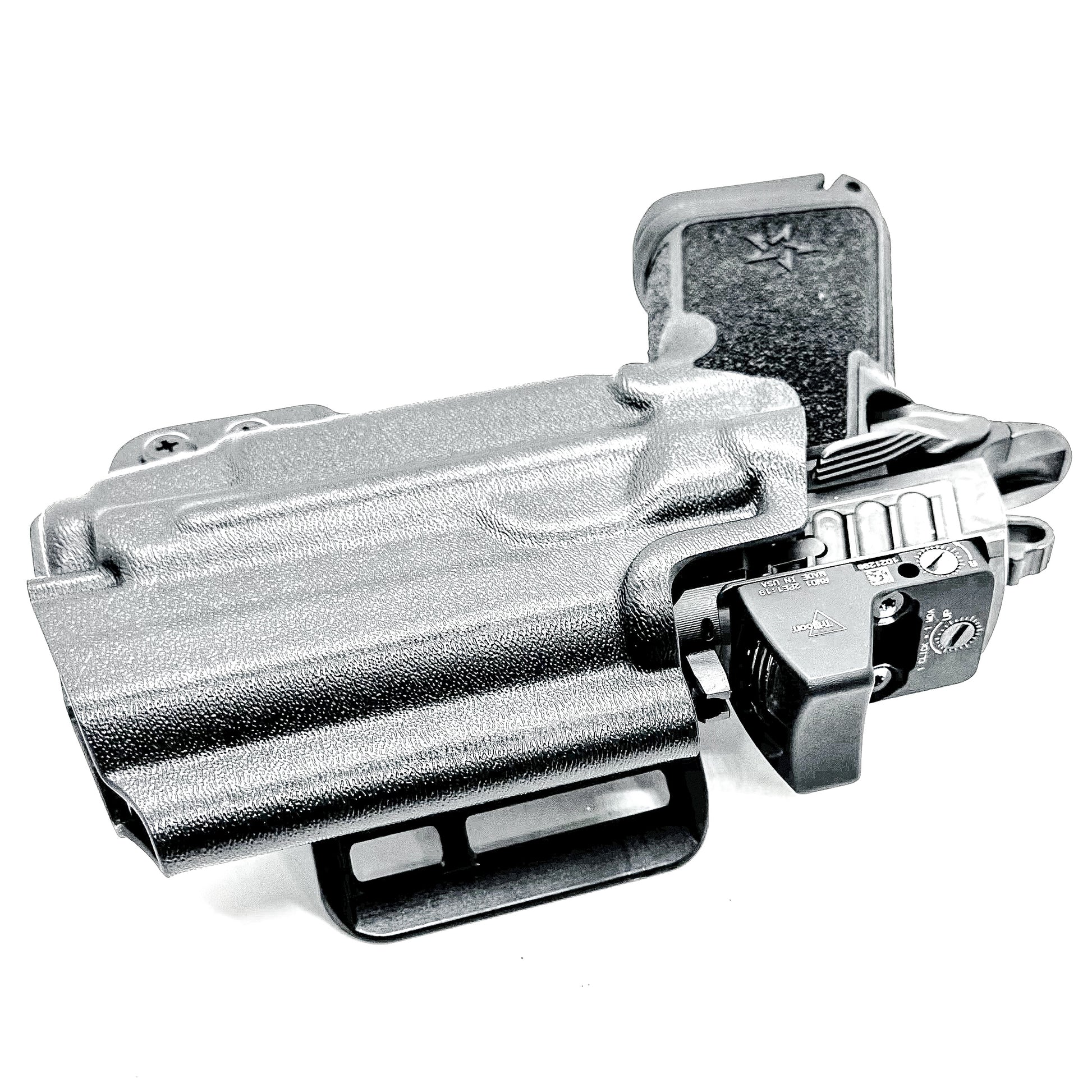 Precision-fit OWB Outside Waistband holster for the Staccato HD C3.6 and Streamlight TLR-7 X from Four Brothers