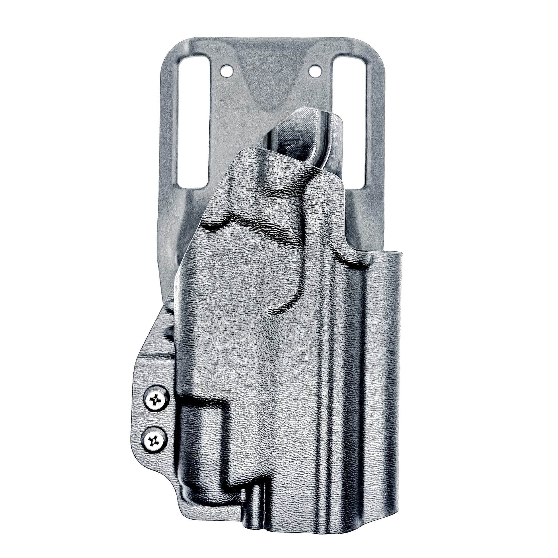 OWB outside the waistband duty & competition holster for the Staccato HD C4X and Surefire XC3 from Four Brothers