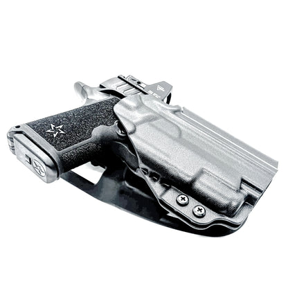 OWB outside the waistband duty & competition holster for the Staccato HD C4X and Surefire XC3 from Four Brothers