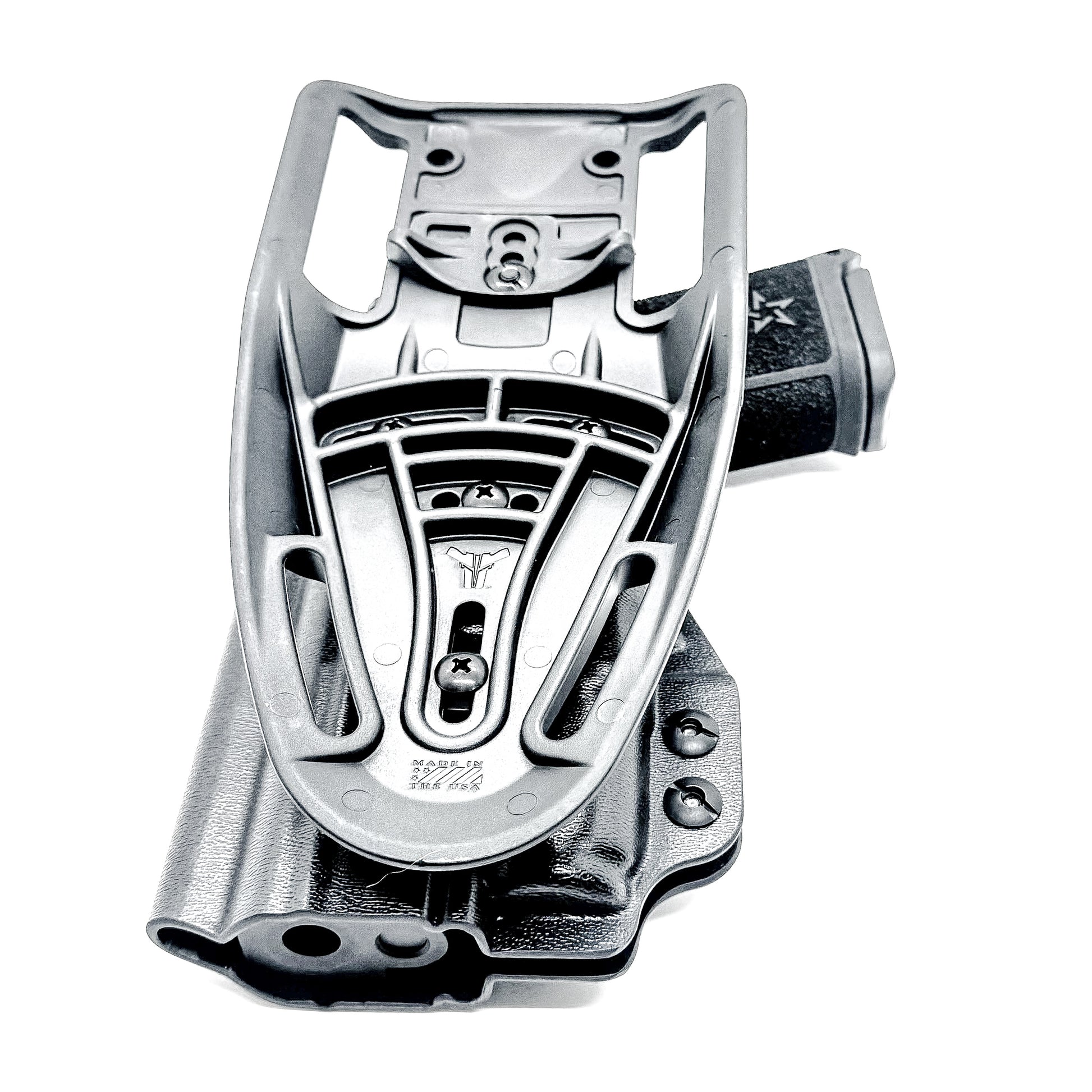 OWB outside the waistband duty & competition holster for the Staccato HD C4X and Surefire XC3 from Four Brothers