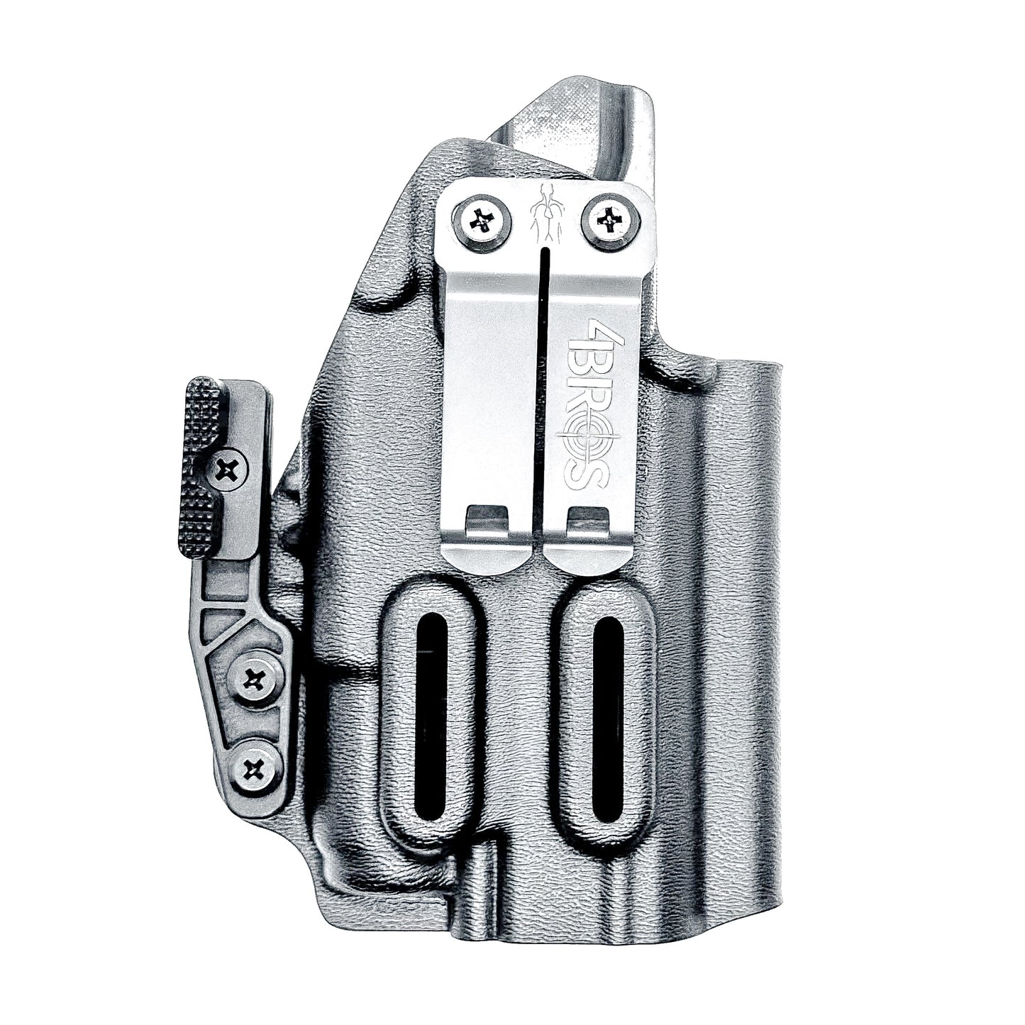 IWB inside the waistband holster for the Staccato HD C4X and Surefire XC3 from Four Brothers