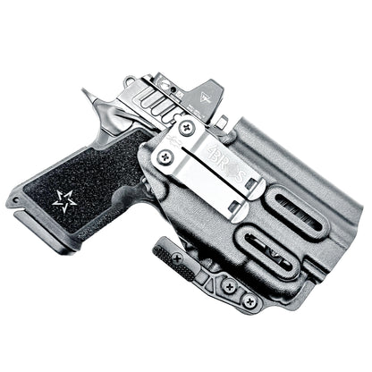 IWB inside the waistband holster for the Staccato HD C4X and Surefire XC3 from Four Brothers