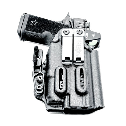 IWB inside the waistband holster for the Staccato HD C4X and Surefire XC3 from Four Brothers