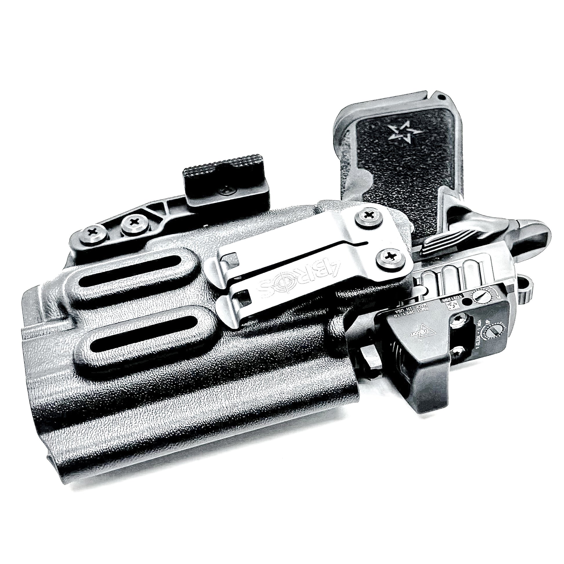 IWB inside the waistband holster for the Staccato HD C4X and Surefire XC3 from Four Brothers