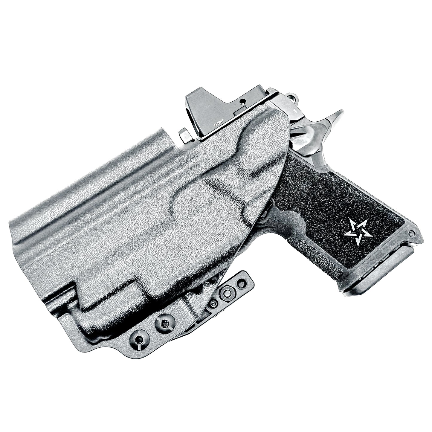 IWB inside the waistband holster for the Staccato HD C4X and Surefire XC3 from Four Brothers