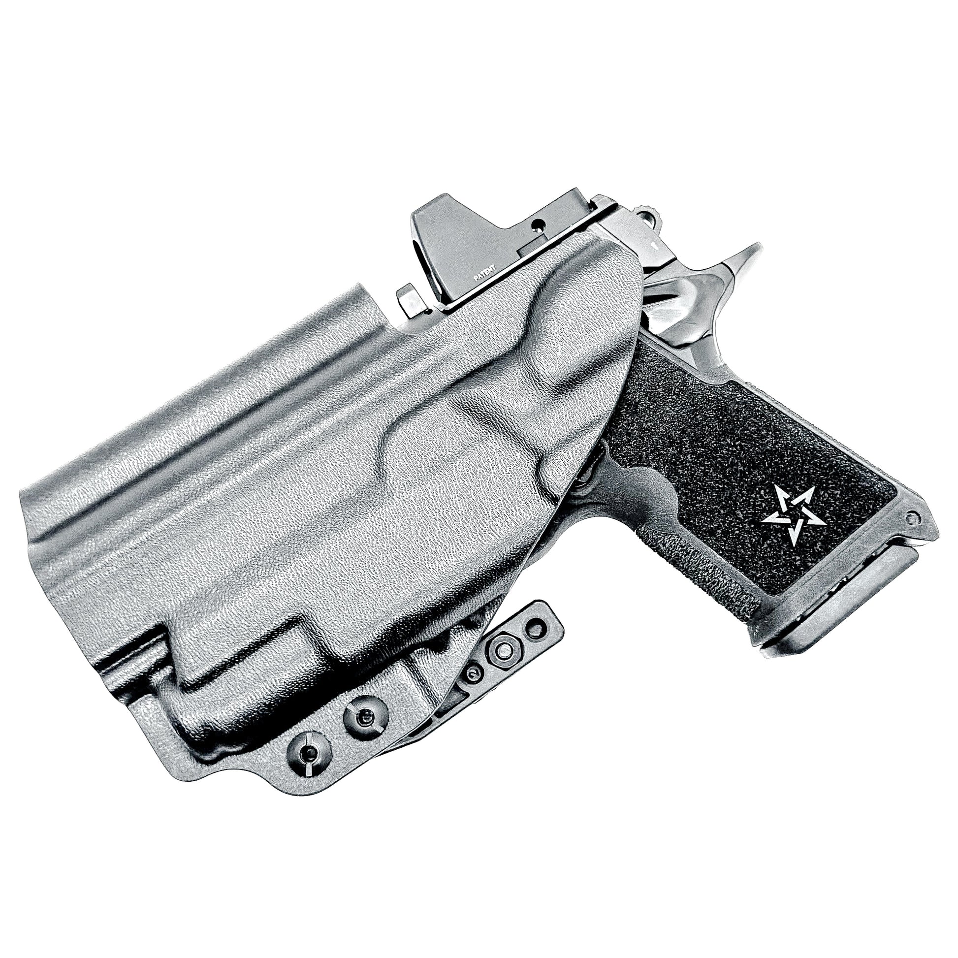 IWB inside the waistband holster for the Staccato HD C4X and Surefire XC3 from Four Brothers