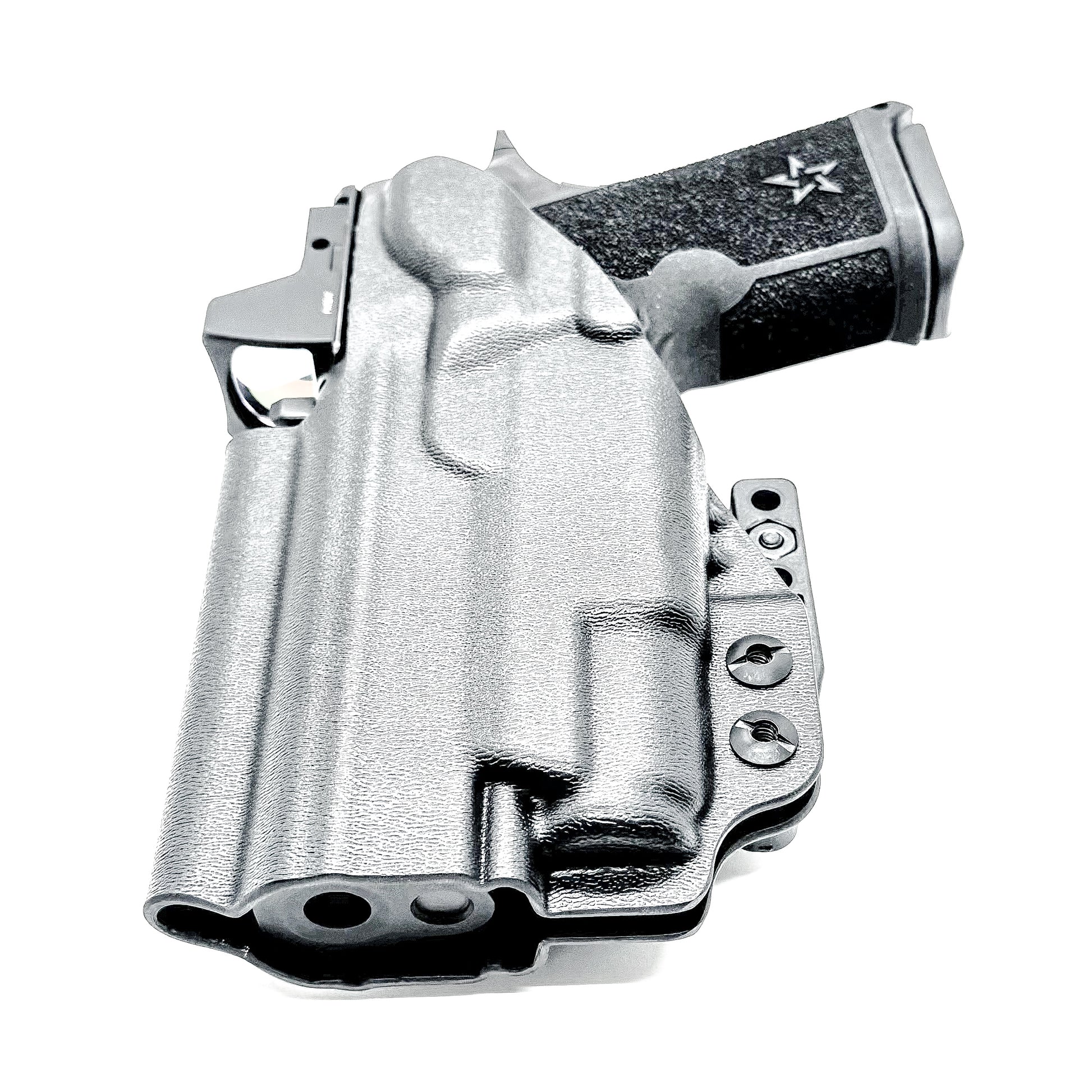 IWB inside the waistband holster for the Staccato HD C4X and Surefire XC3 from Four Brothers