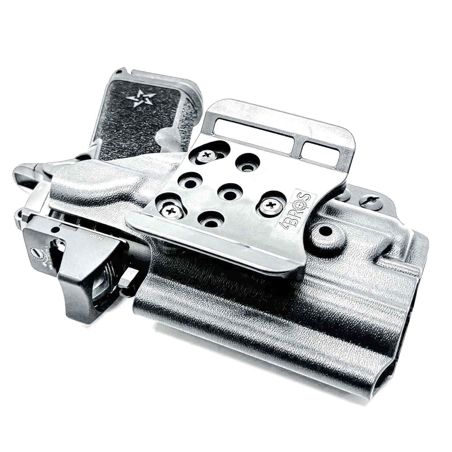 OWB Outside Waistband holster for the Staccato HD C4X and Surefire XC3 from Four Brothers