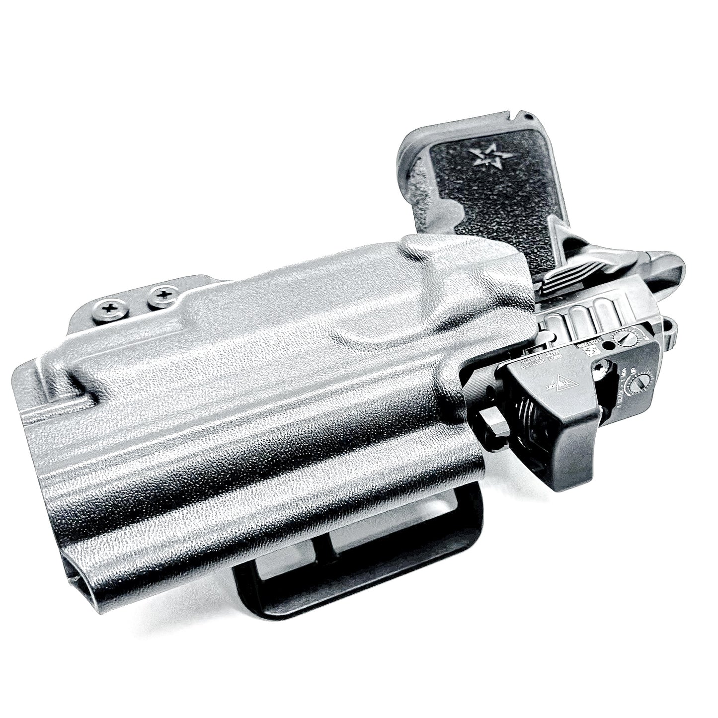 OWB Outside Waistband holster for the Staccato HD C4X and Surefire XC3 from Four Brothers