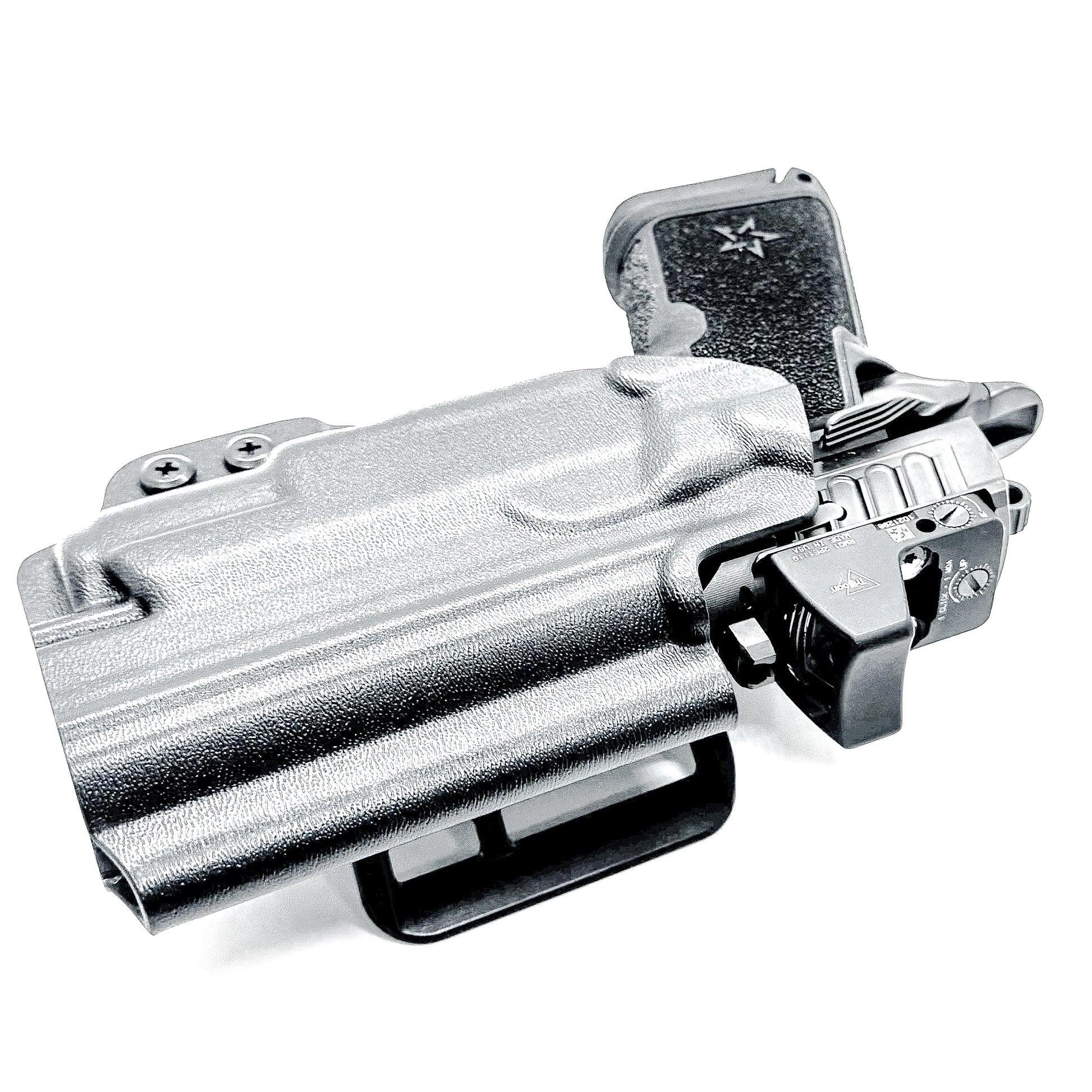 OWB Outside Waistband holster for the Staccato HD C4X and Surefire XC3 from Four Brothers